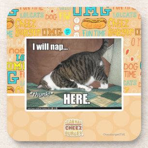 Porta-copo Eu nap aqui