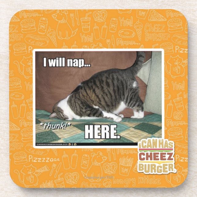 Porta-copo Eu nap aqui (Frente)