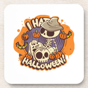 Porta-copo eu odeio o Halloween