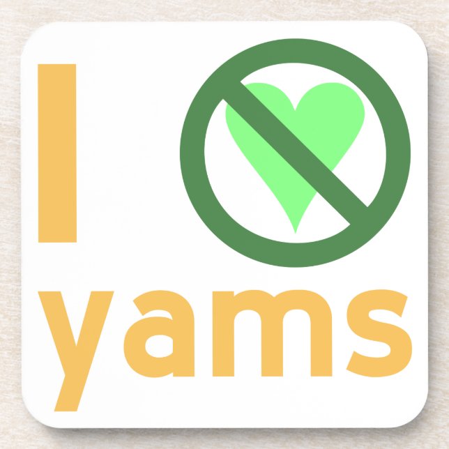 Porta-copo Eu Odeio Yams (Frente)