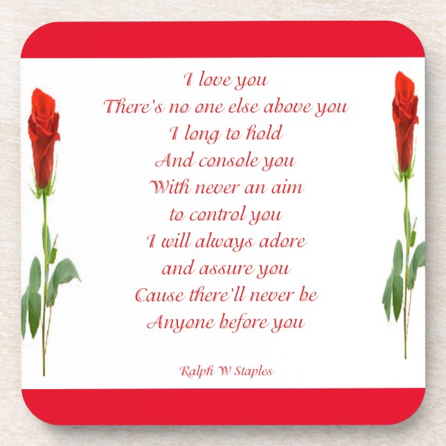 Porta-copo Eu te amo (Frente)