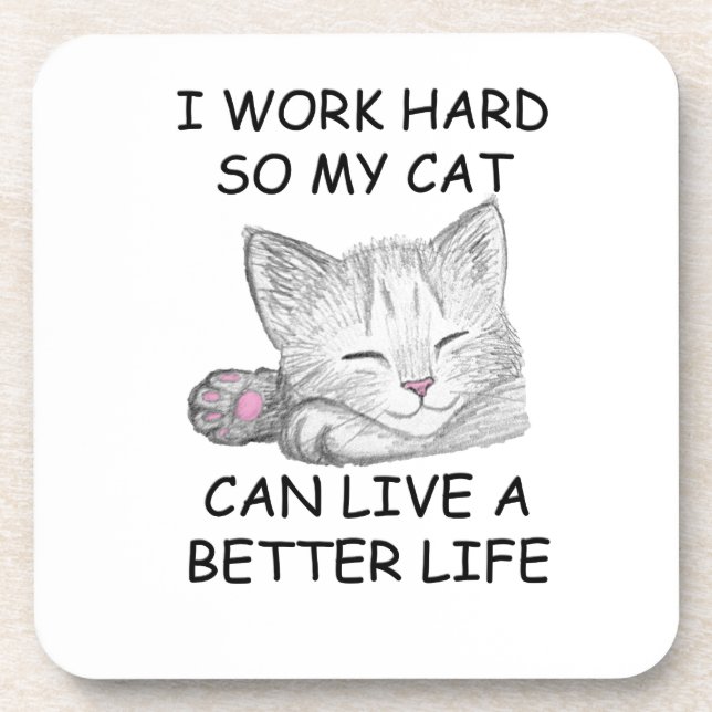Porta-copo Eu trabalho Duro (Frente)