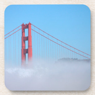 Porta-copo EUA, Califórnia. Golden Gate Bridge de Manhã