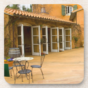 Porta-copo EUA, Califórnia, Sonoma Valley, Pátio na Viansa
