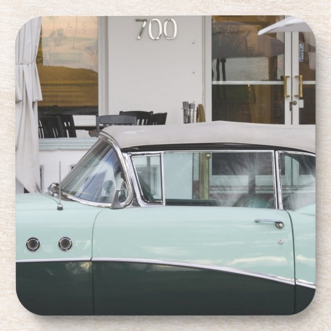 Porta-copo EUA, Florida, Miami Beach: Praia sul, 1956 (Frente)