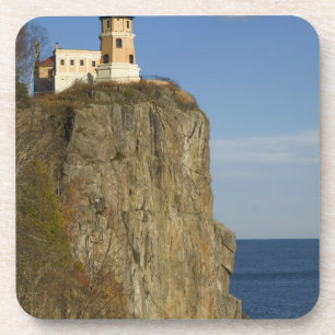 Porta-copo EUA, Minnesota. Farol Split Rock no Lago
