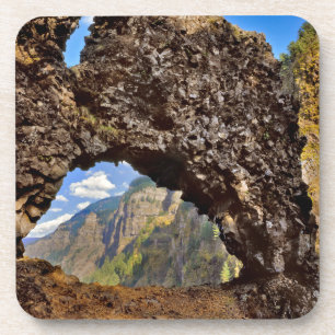 Porta-copo EUA, Oregon. Arco Rock Of Ages no rio Columbia