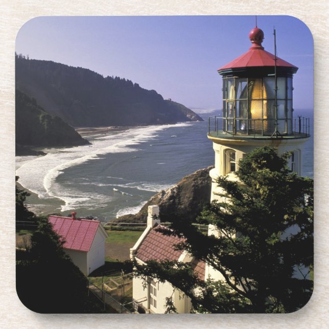 Porta-copo EUA, Oregon, Florence. Farol Heceta Head (Frente)