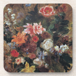 Porta-copo Eugene Delacroix Vintage Buquê de Flores