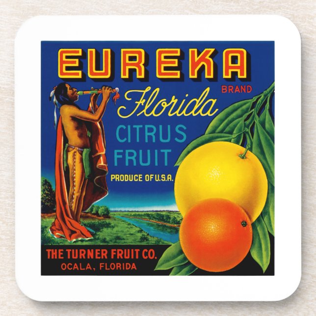 Porta-copo Eureka Florida Citrus (Frente)