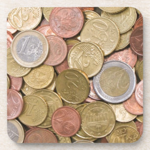 Porta-copo Euro- centavos