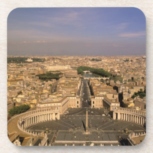 Porta-copo Europa, Itália, Roma, O Vaticano. Vista de S.