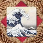 Porta-copo Excelente Wave de Kanagawa Hokusai<br><div class="desc">Uma montanha russa com o impressão de bloco de madeira,  A onda Excelente de Kanagawa (c. 1829-32),  do período Edo por Katsushika Hokusai (1760-1849),  artista japonês. Uma paisagem com o Monte Fuji ao fundo. No estilo de Ukiyo-e,  que retrata o dia a dia da vida japonesa.</div>