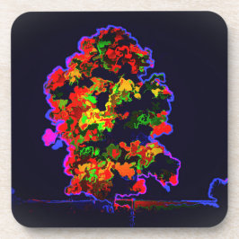 Porta-copo Explosão de árvore neon