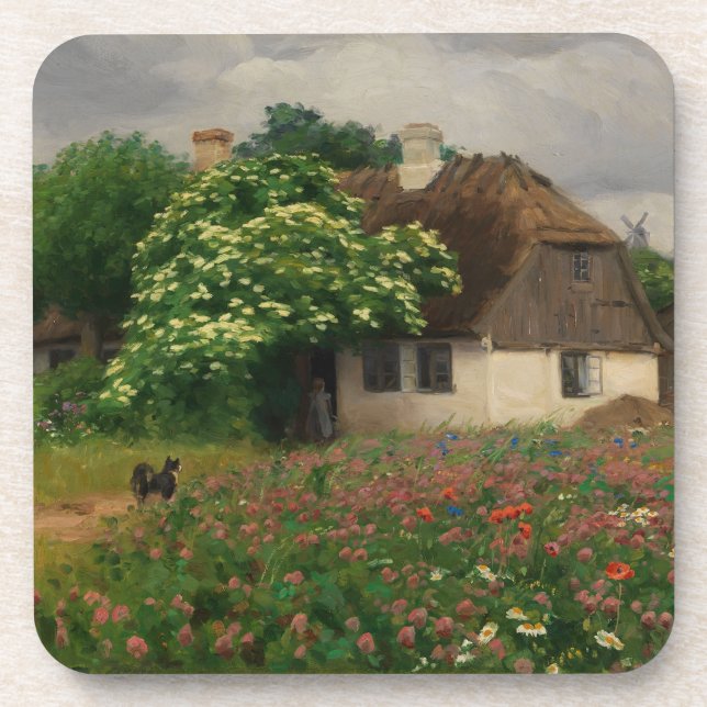 Porta-copo Fábrica com Flores-Prados (Frente)