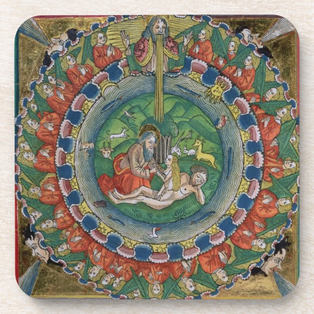 Porta-copo Fac-simile a cópia da véspera criada deus do 2:22 (Frente)