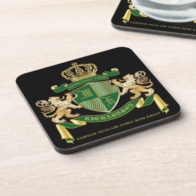Porta-copo Faça seu próprio Casaco de armas emblema de leão D (Left Side)