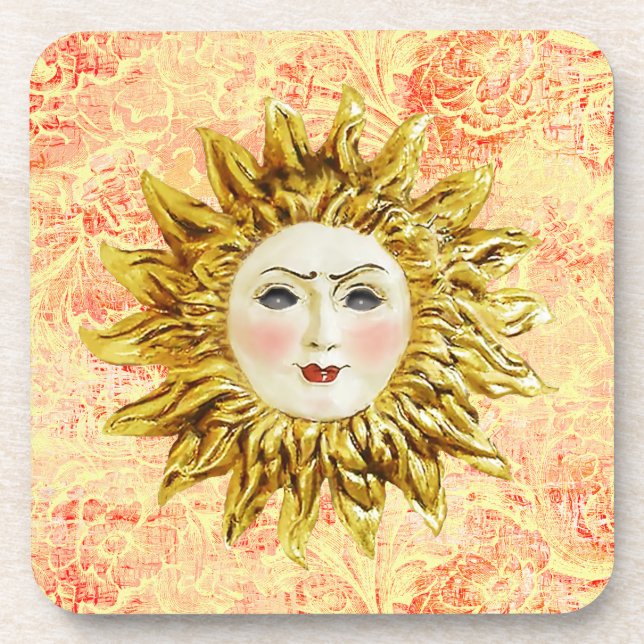 Porta-copo Face do Sol Radiante (Frente)