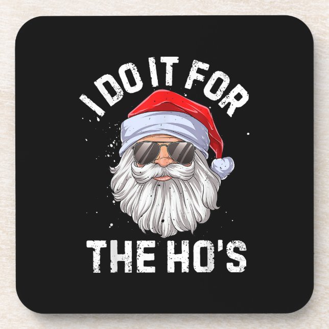 Porta-copo Faço isso pelo Natal inapropriado da Ho (Frente)