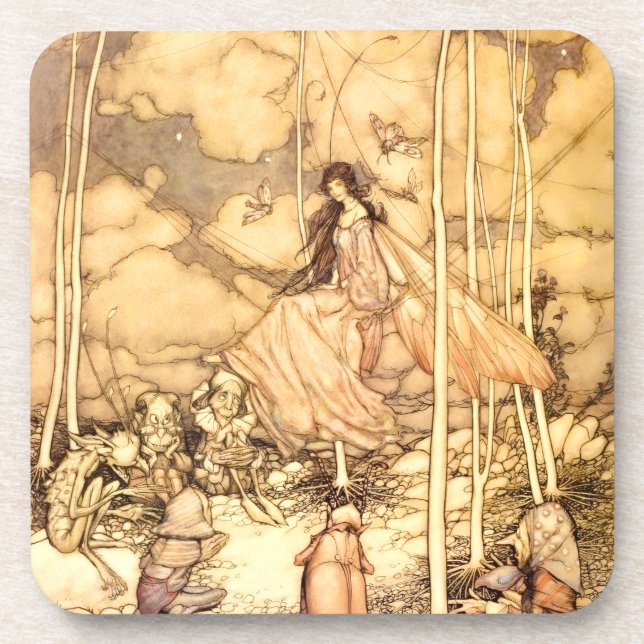 Porta-copo Fada Arthur Rackham (Frente)