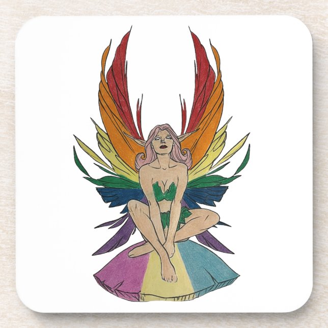 Porta-copo Fada Pansexual (Frente)