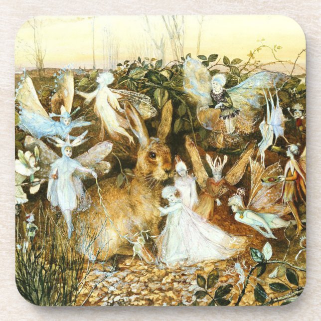 Porta-copo Fadas e Coelho (Frente)