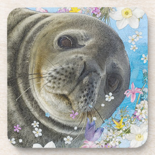 Porta-copo Fairytale Sealion no Oceano de Flores