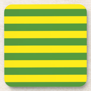 Porta-copo Faixa Amarela e Verde