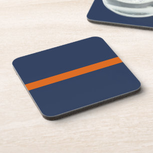 Porta-copo Faixa Laranja Azul Clássica