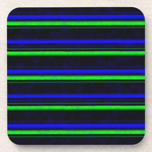 Porta-copo Faixa Verde Azul Preta (Frente)