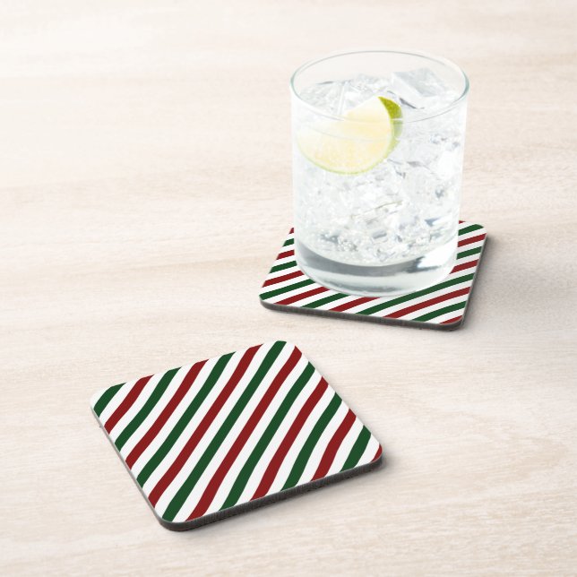 Porta-copo Faixas de Natal Personalizáveis (Lado Direito)