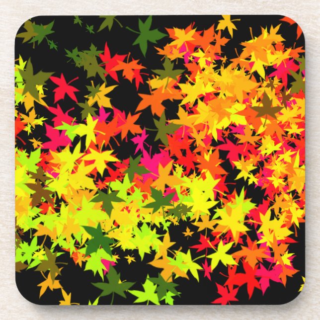 Porta-copo Fallen Maples deixa no outono (Frente)