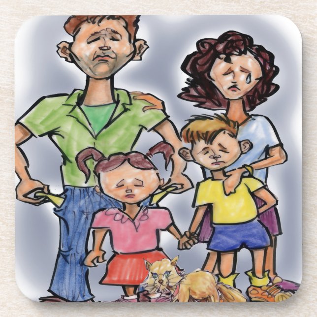 Porta-copo Família Triste (Frente)