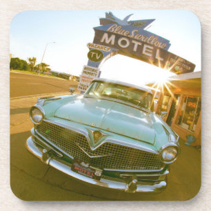 Porta-copo Famoso Motel Blue Swallow na Rota 66