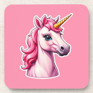 Porta-copo Fantasia Rosa Unicorn