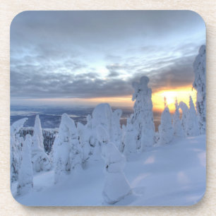 Porta-copo Fantasmas de neve ao pôr do sol na Montanha Whitef