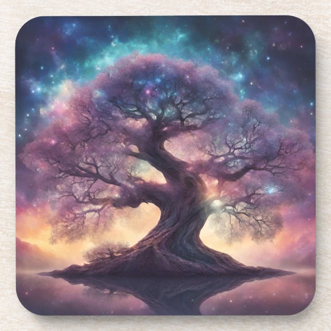Porta-copo Fantasy Tree Art (Frente)