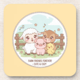 Porta-copo Farm friends forever - cute & cozy