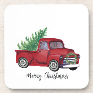 Porta-copo Farmácia Caminhão vermelho-de-água de Natal