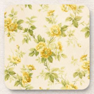Porta-copo Farmhouse Amarelo-Ouro bonito Floral