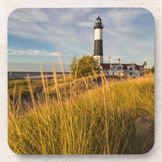Porta-copo Farol Big Sable Point no Lago Michigan (Frente)