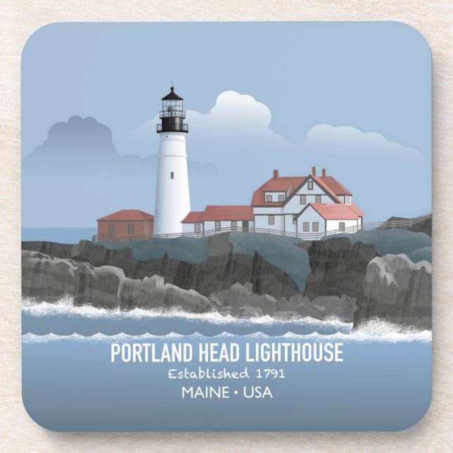 Porta-copo Farol de Portland Head (Frente)