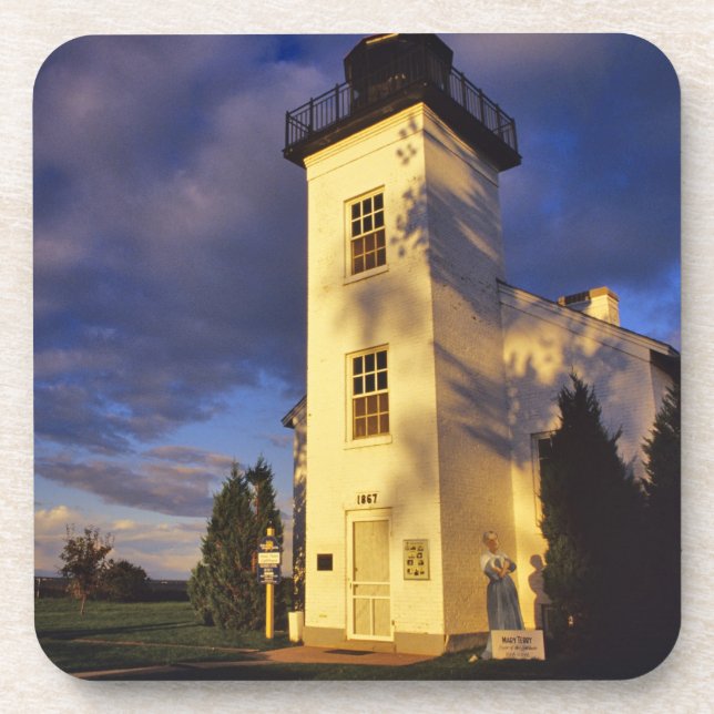 Porta-copo Farol em Escanaba UP Michigan (Frente)