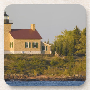 Porta-copo Farol no Lago Superior perto de Copper Harbor