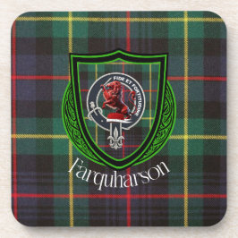 Porta-copo Farquharson Scottish Clan Tartan & Crest