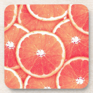 Porta-copo Fatias de toranja rosa
