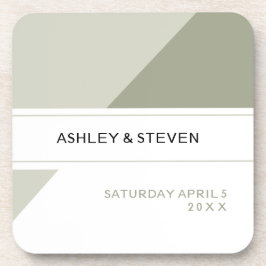 Porta-copo Favoritos de Casamento Geométrico