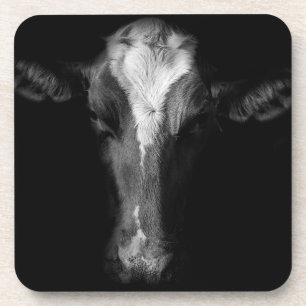 Porta-copo Fazendas Foto Da Cabeça De Vaca B&W