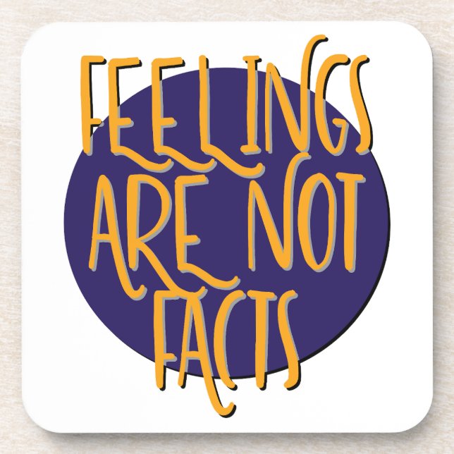 Porta-copo Feelings Are Not Facts | 12 Step Recovery Slogan (Frente)