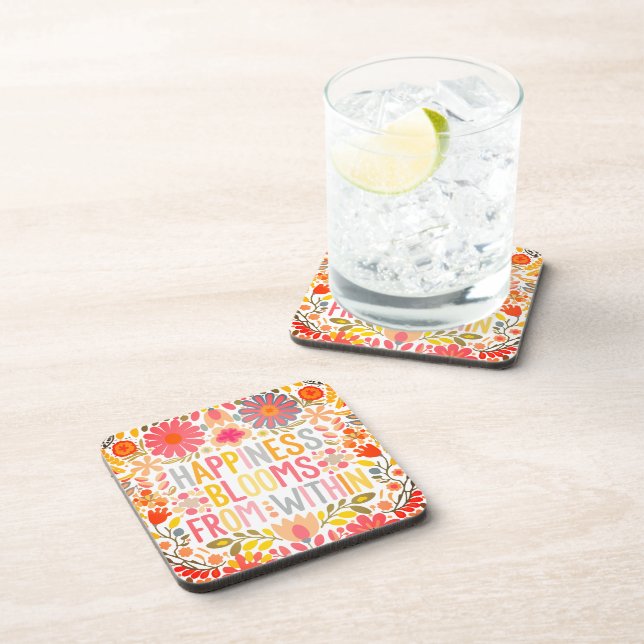 Porta-copo Felicidade Blooms de WIthin (Lado Direito)